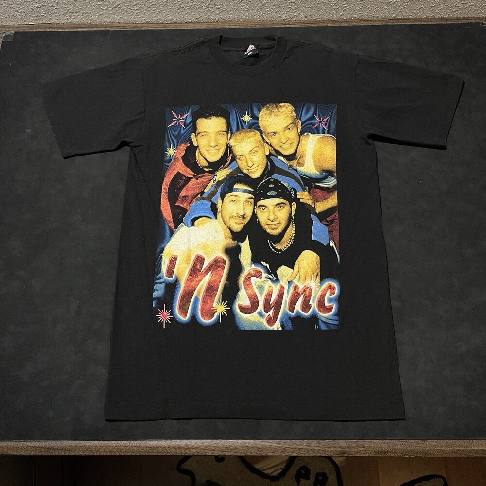 NSYNC Rap Tee Vintage 90s Tour Concert Shirt Justin Timberlake Single Stitch Men